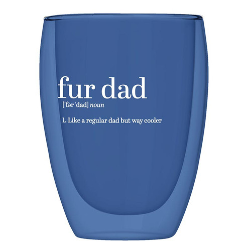 Double-Wall Stemless Glass - Fur Dad