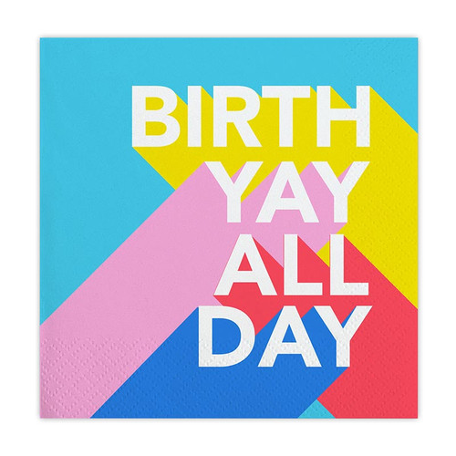 Beverage Napkins - Birth Yay All Day