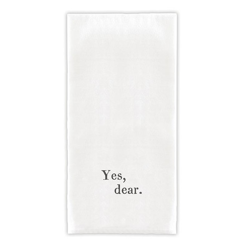 Face to Face Dinner Napkin Set - Yes, Dear