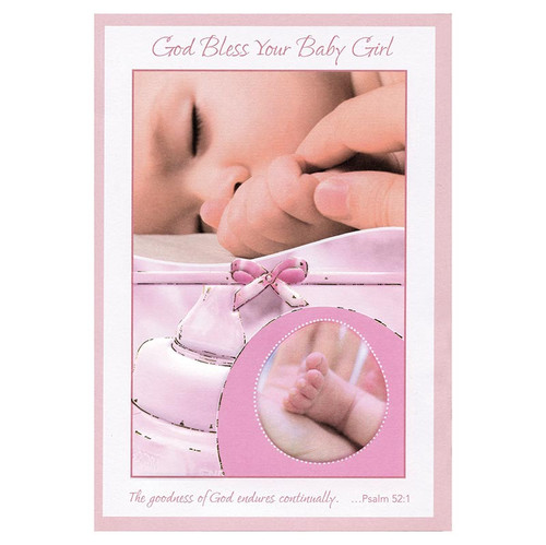 God Bless Your Baby Girl Card