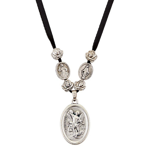 St. Michael Ribbon Necklace