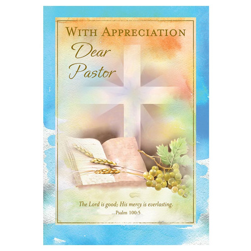 With Appreciation Dear Pastor Pastor Thank You Card (TH36130)