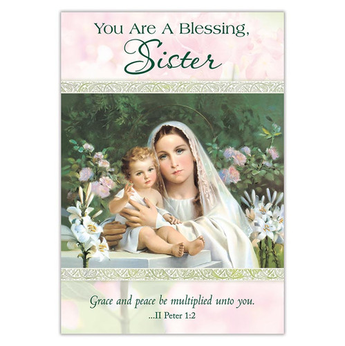 You Are a Blessing Sister Nun Thank You Card