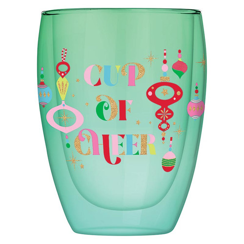 Double-Wall Stemless Glass - Cup of Cheer