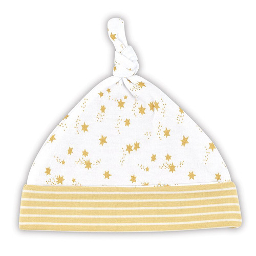 Knit Hat - Gold Star Stripe Newborn