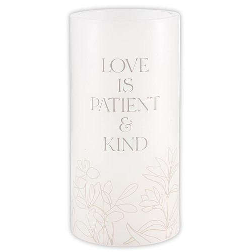 LED Candle - Medium - Love is Patient