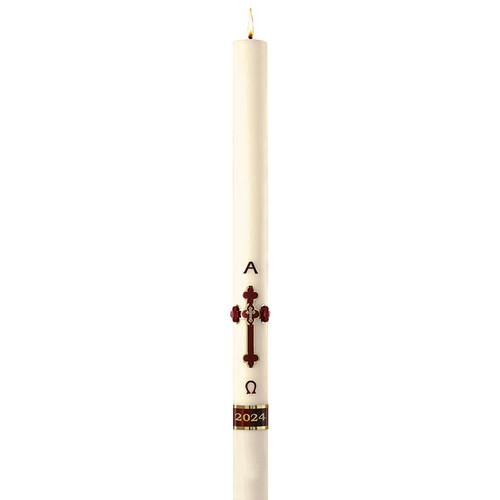No 11 Special Adoration Burgundy Paschal Candle