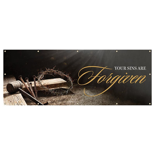 Your Sins Are Forgiven Outdoor Banner