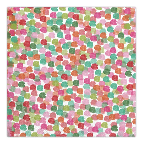 Beverage Napkin - Multicolored Dots