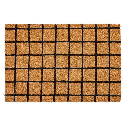 Grid Print Doormat