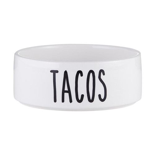 Ceramic Pet Dish - Tacos