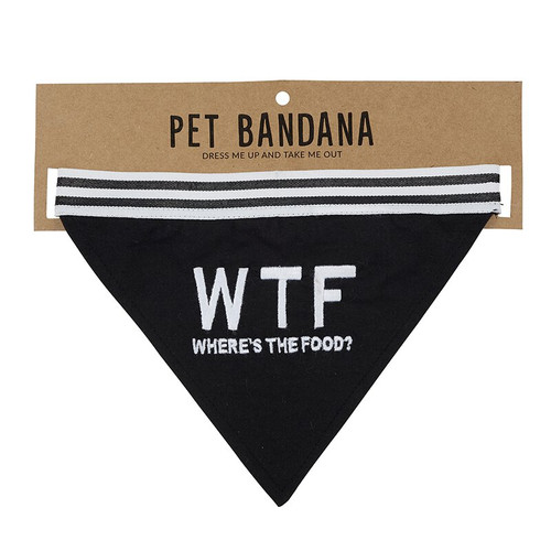 Pet Bandana - Where's The Food