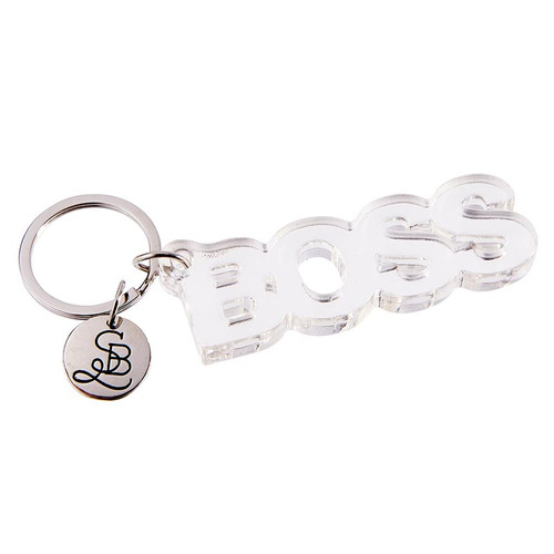 Acrylic Word Keychain - Boss