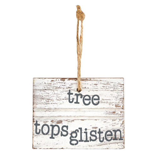 Face to Face Wood Ornament - Tree Tops Glisten