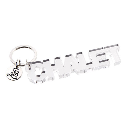 Face To Face Acrylic Word Key Chain - Chalet
