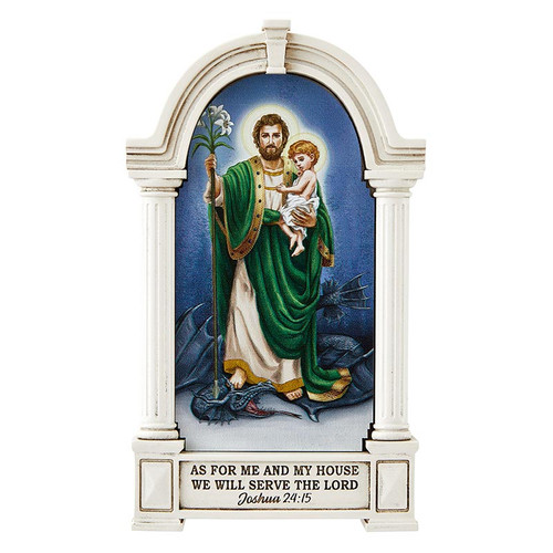 St. Joseph, Terror of Demons Doorpost Blessing Plaque