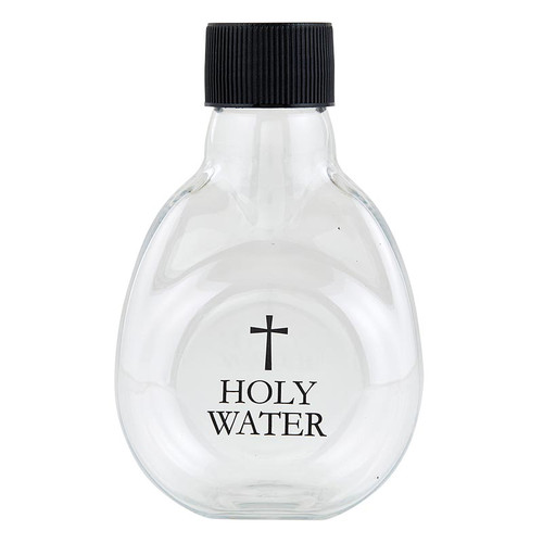 Oval Holy Water Bottle - 12/pk