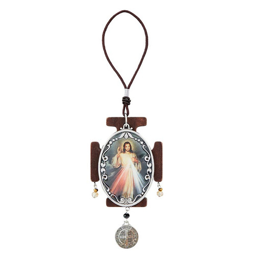 Divine Mercy Home Protector Cross - 3/pk