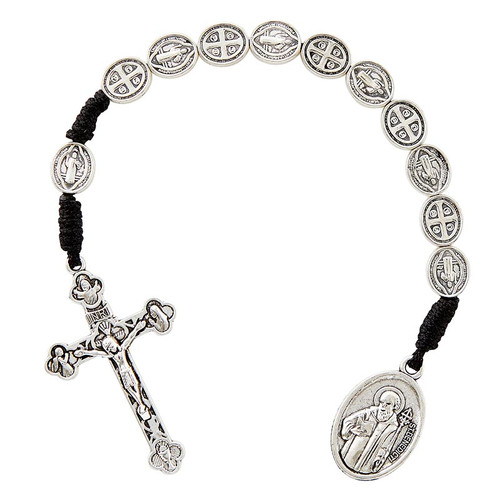 St. Benedict One-Decade Medals Rosary - 12/pk