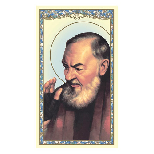 St. Pio Laminated Holy Card - 25/pk