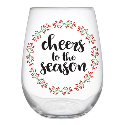 Cheers to the Season Wine Glass