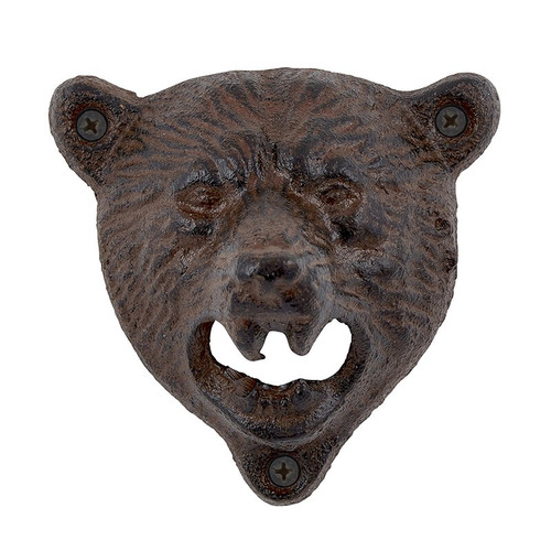 Bottle Opener - Cast Iron Bear Head