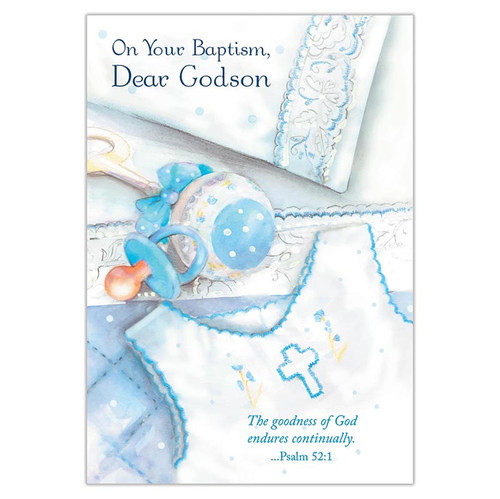 On Your Baptism Dear Godson Godson Baptism Card