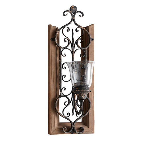 Wall Candle Holder - Black