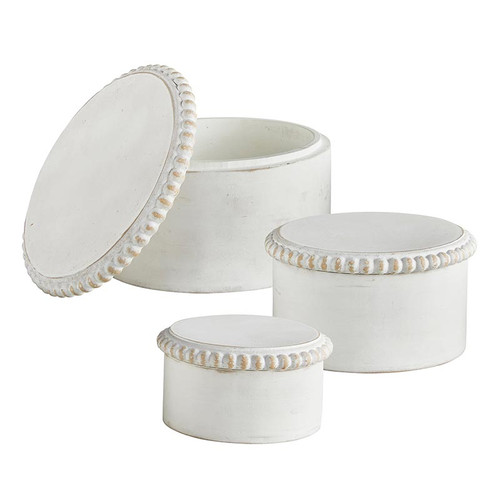 Round Bead Box - Set of 3