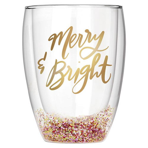 Thimblepress x Slant Double-Wall Stemless Glass - Merry Bright