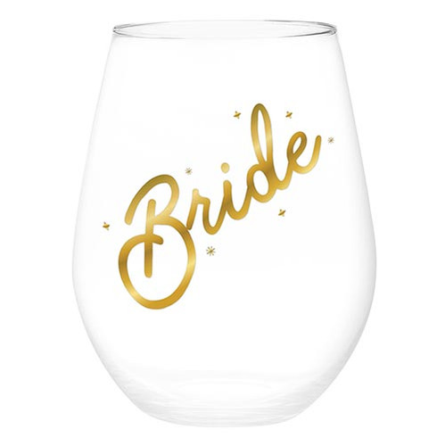 Jumbo Wine Glass - Bride