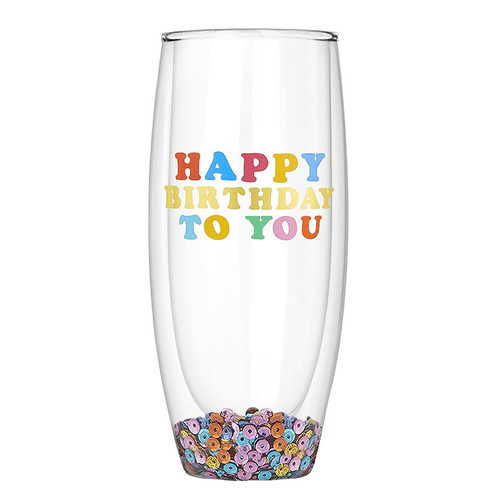 Thimblepress x Slant Double-Wall Champagne Glass - HBD To You