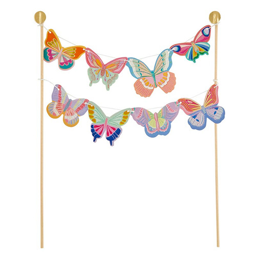 Garland Cake Topper - Butterflies