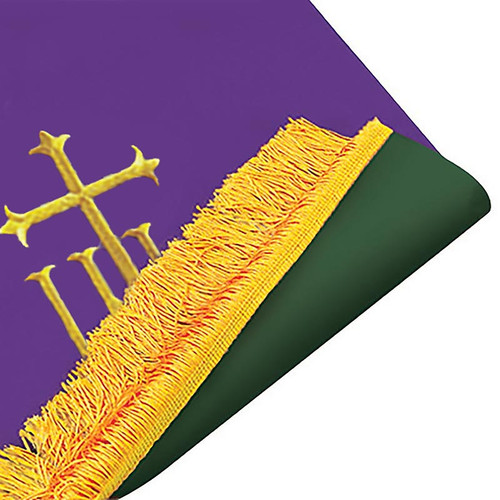 Reversible Communion Table Runner - Hunter Green/Purple