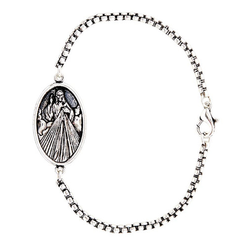 Divine Mercy Box Chain Bracelet - 6/pk