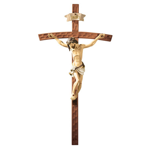50" Hammered Finish Crucifix