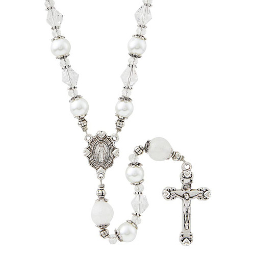 Amore Mio Collection Rosary - Ivory