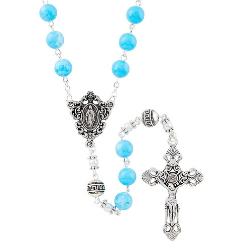Amalfi Collection Rosary - Aqua