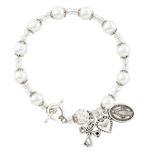 Pearl Rosary Bracelet