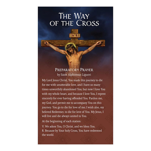 The Way Of The Cross Trifold Card - 24/pk