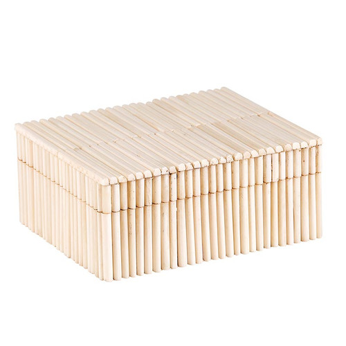 White Stripe Keepsake Box