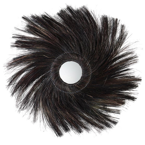 Wispy Black Fiber Mirror