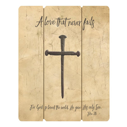 Pallet Sign - Cross of Nails