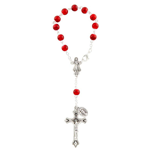 Divine Mercy Auto Rosary - 8/pk