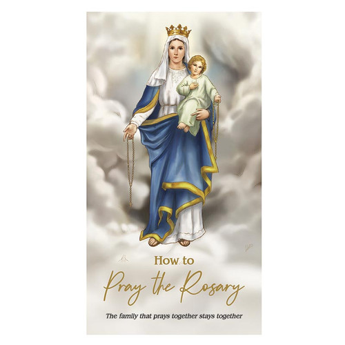 How to Pray the Rosary Trifold Card - 50/pk