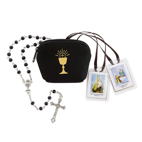 Bread of Life Black First Communion Kit - 6/pk