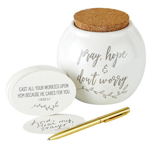 Pray, Hope & Don’t Worry Prayer Jar - 2/pk