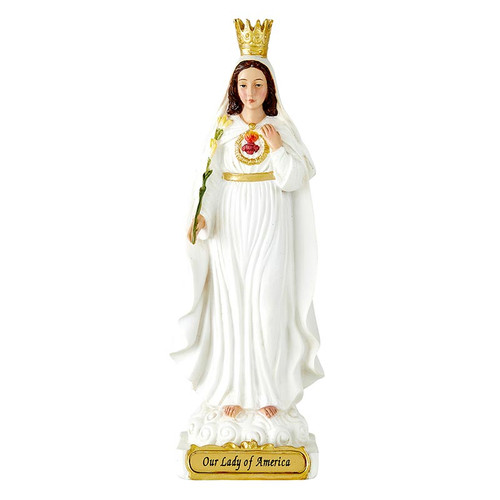 8" Our Lady of America Statue