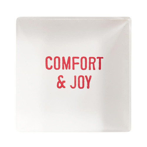 Face to Face Mini Lucite Block - Comfort & Joy