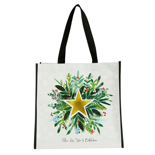 Follow His Star to Bethlehem Eco-Friendly Tote Bag - 6/pk